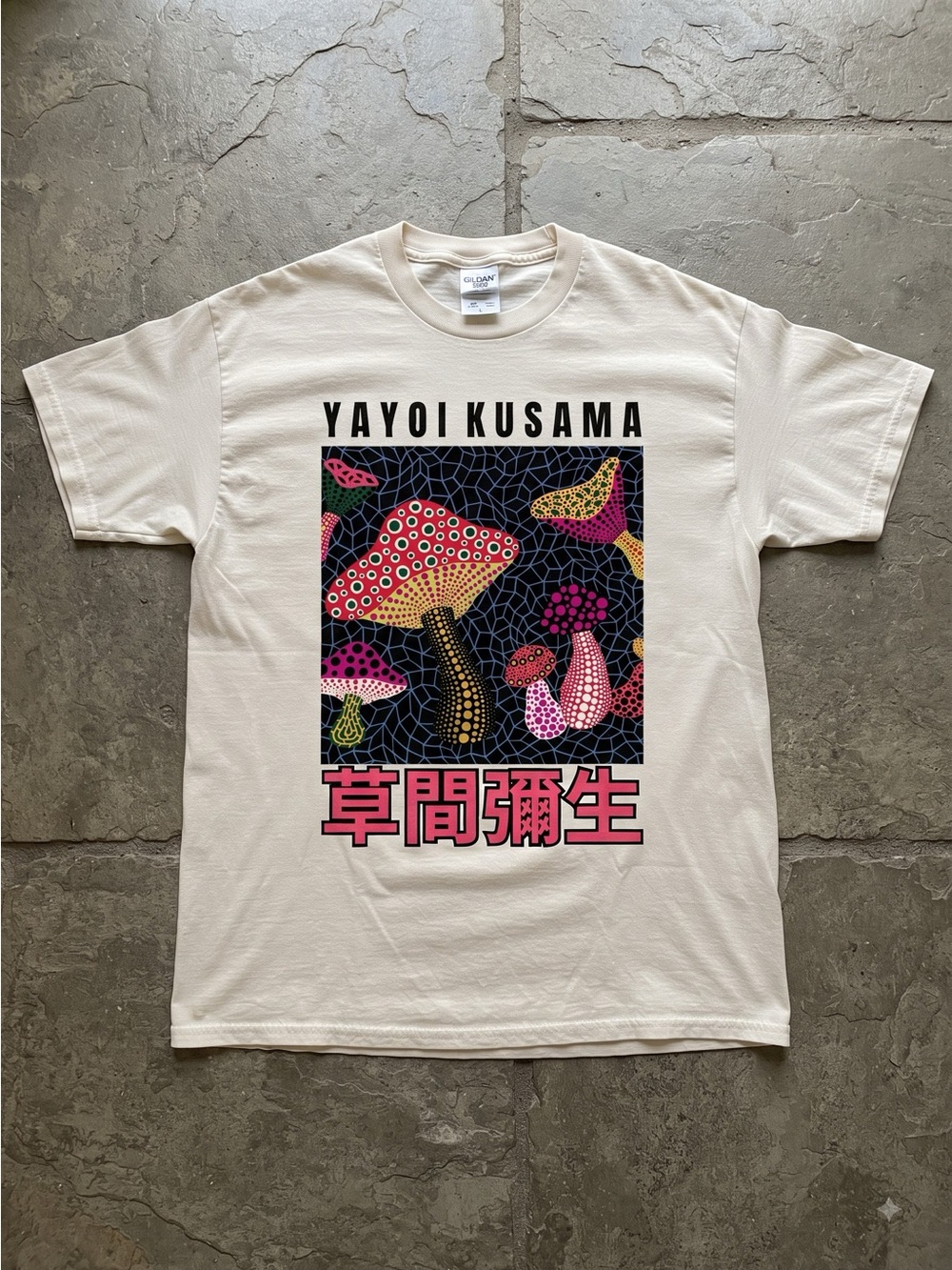Yayoi Kusama Mushroom Japanese Art Graphic T-shirt